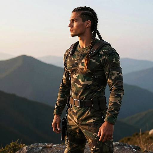 Warrior Braid Hunter in Mountain Ridge