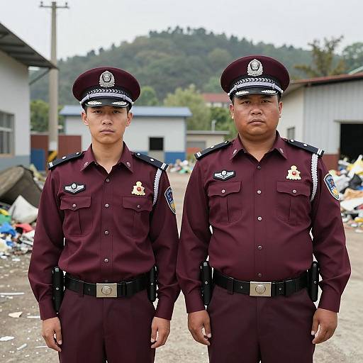 Serious Officers in a Gritty Setting