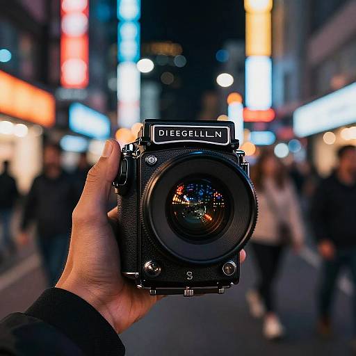 Neon Night Cityscape Photography