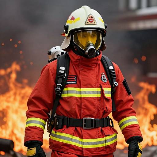 Futuristic Sentai Firefighting Suit