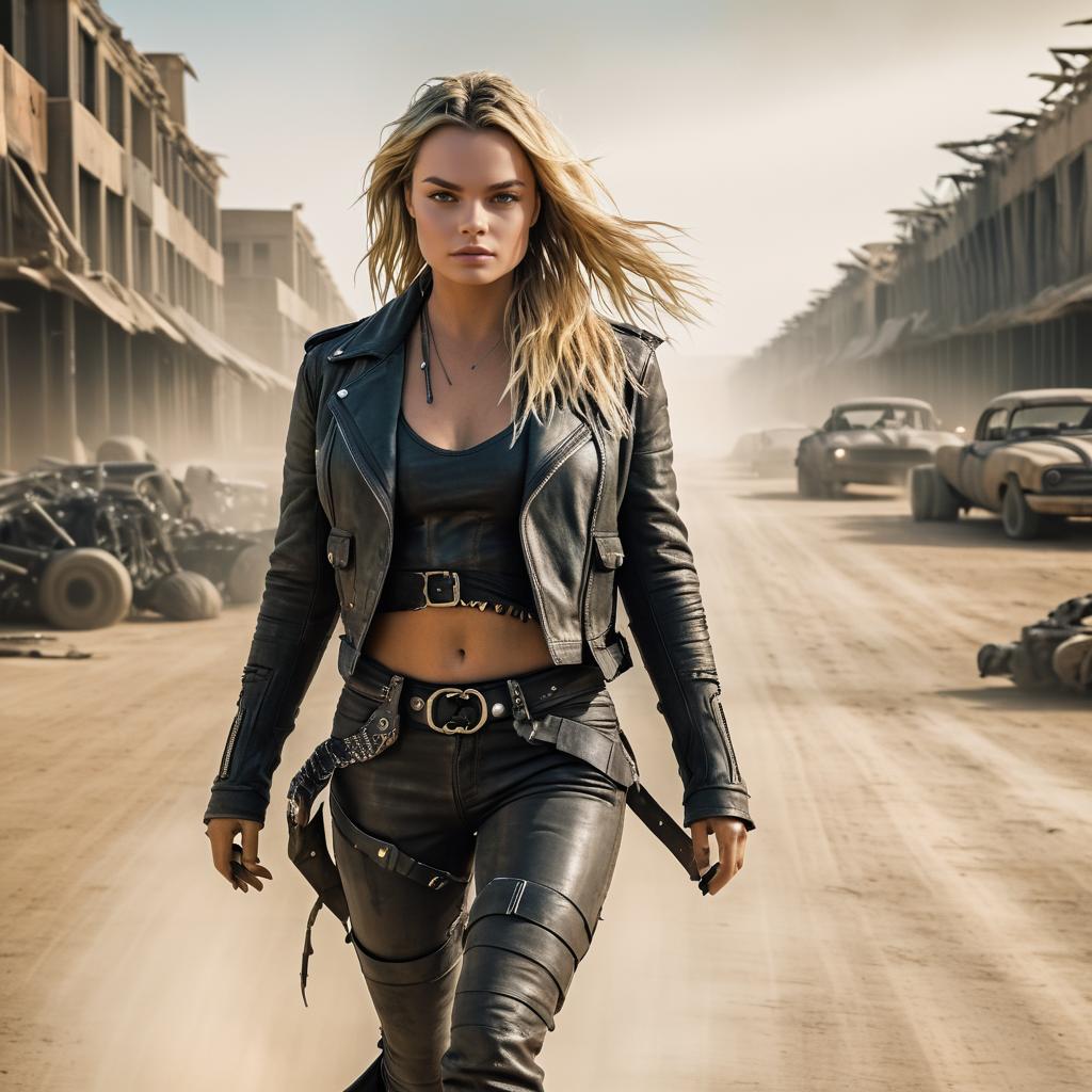 Fierce Mad Max Margot Robbie Portrait