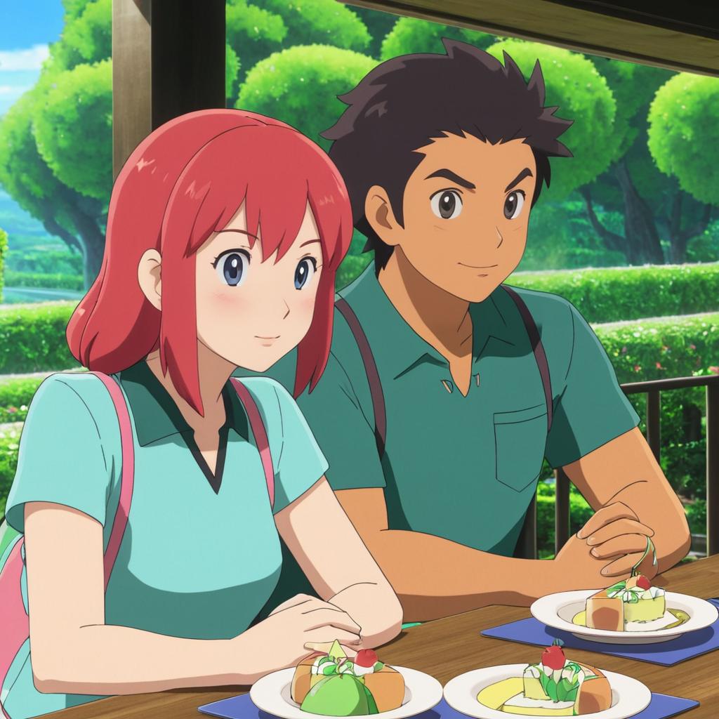 Young May and Dawn's Romantic Date in Pokémon