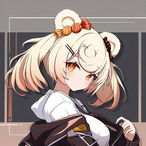 Illustration of Gummy (arknights), arknights in the style of Mel (melty pot)