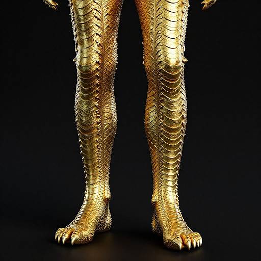 Hyper-Realistic Slavic Dragon Leggings