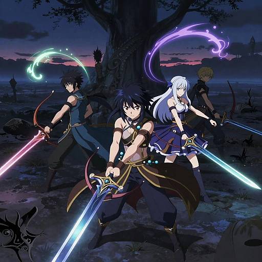 Anime Magical Battlefield at Twilight