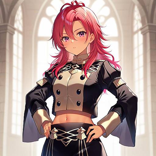 Illustration of Hapi (fire emblem), fire emblem in the style of Gyozanuko