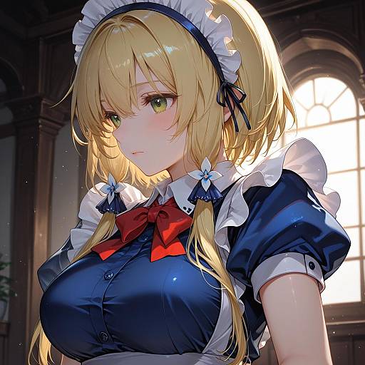 Illustration of Mugetsu (touhou), touhou in the style of Hatoyama itsuru