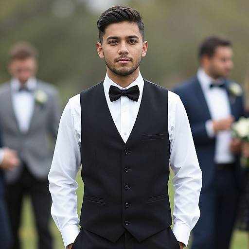 Realistic Male Wedding Guest Portrait