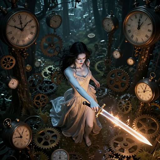 Chiaroscuro Guardian of Time