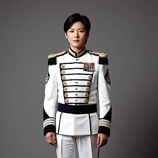 Realistic Drum Major Outfit for Male Model