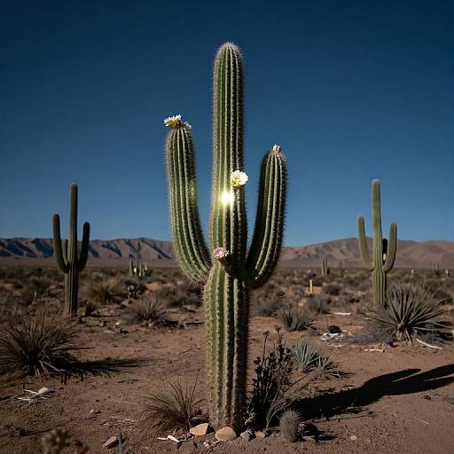 Timeless Desert of Blooming Memories
