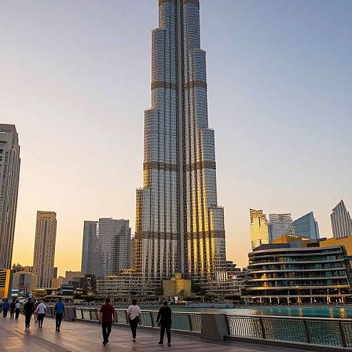 Golden Sunset Over Burj Khalifa