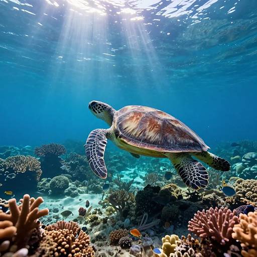 Impressionistic Underwater Coral Reef