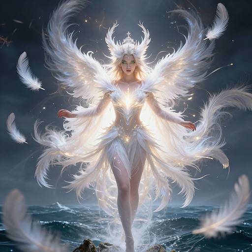 Divine Feather Goddess on Floating Island