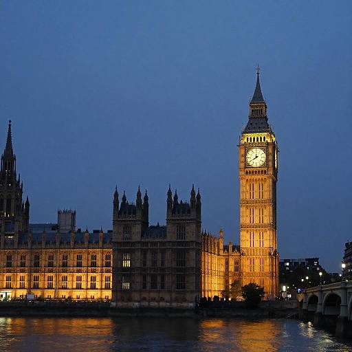 Dusk Reflections of Westminster Palace