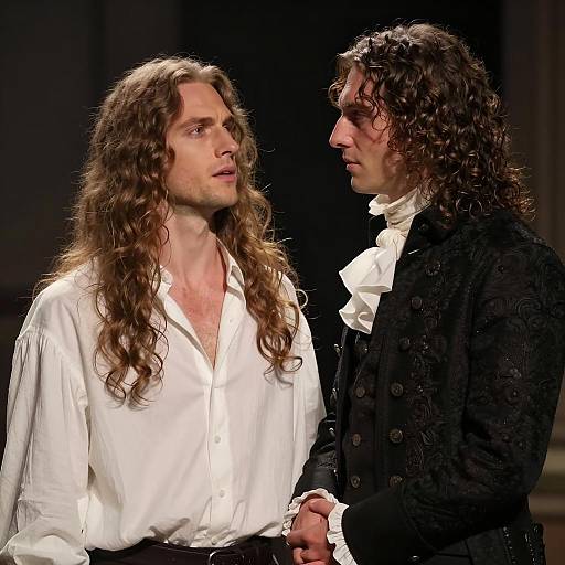 Intense Portrait of Two Men in Love