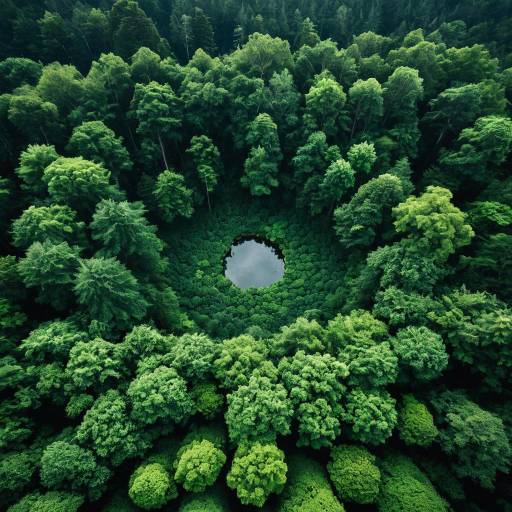 Serene Infinity Loop in Misty Forest