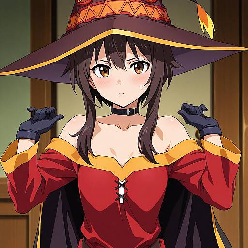 1990s Anime Style Megumin Portrait
