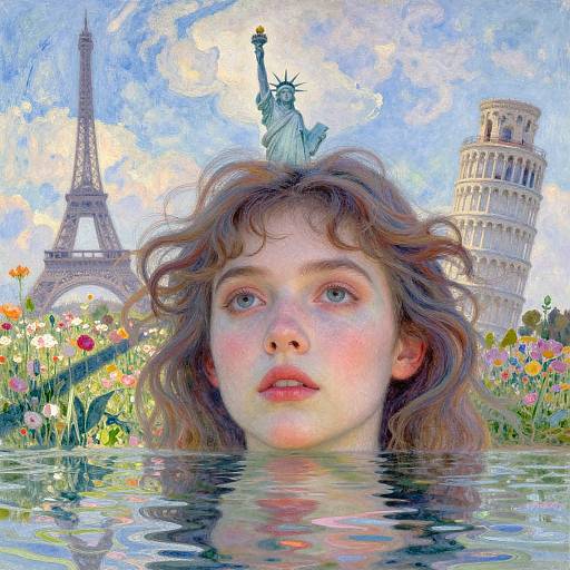 Surreal Bug's-Eye Portrait Landscape