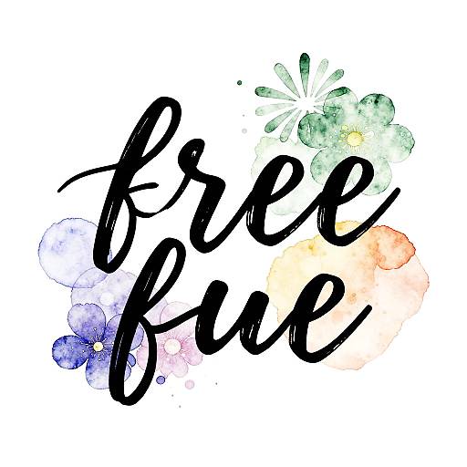 Elegant Calligraphy with Watercolor Blends