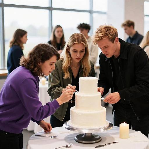 Capturing a Memorable Wedding Cake Event