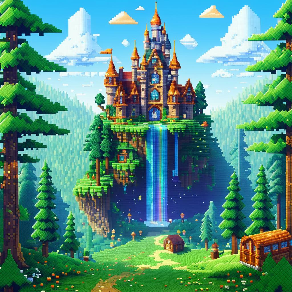 Enchanted Forest Adventure in Pixel Art