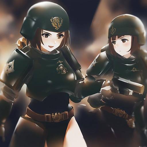 Illustration of Astra militarum, warhammer 40k in the style of Swkl:d