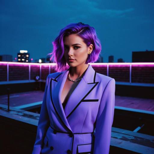 Dramatic Lavender Hairstyle Fashion Edit