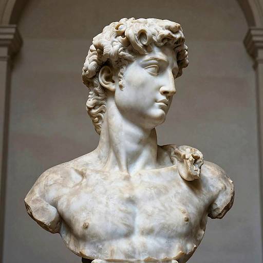 Classical Marble Heroic Bust Sculpture