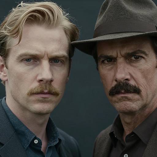 Close-Up Portrait of Two Men