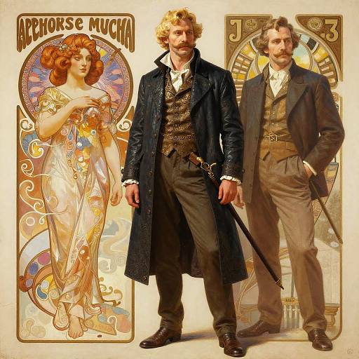 Photorealistic 1940s Blonde Male Portrait