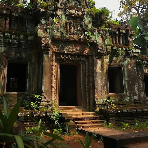 Ancient Ruins with Lush Fantasy