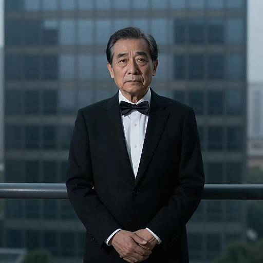 Moody Portrait of an Older Man