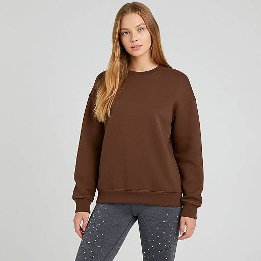 Blonde Model in Casual Polka Dot Outfit