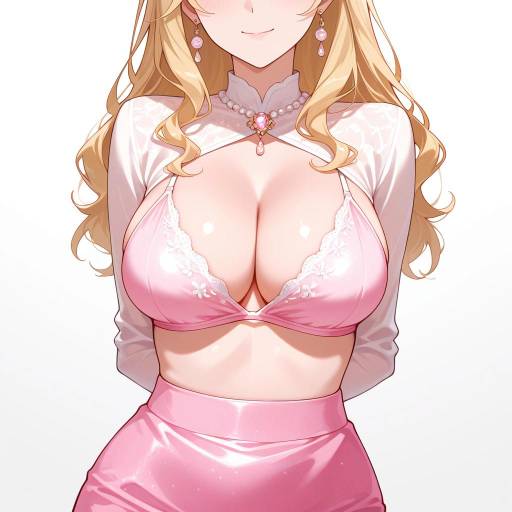 Elegant Solo Pose of a Blonde Girl Elegant Solo Pose of a Blonde Girl