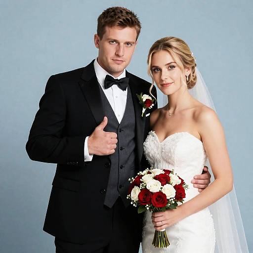 Cherished Moment: Bride and Groom Portrait