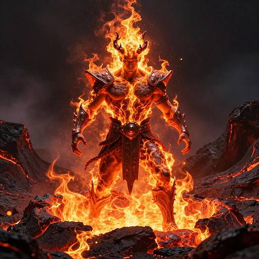Fiery Elemental Rodrigo in Volcano