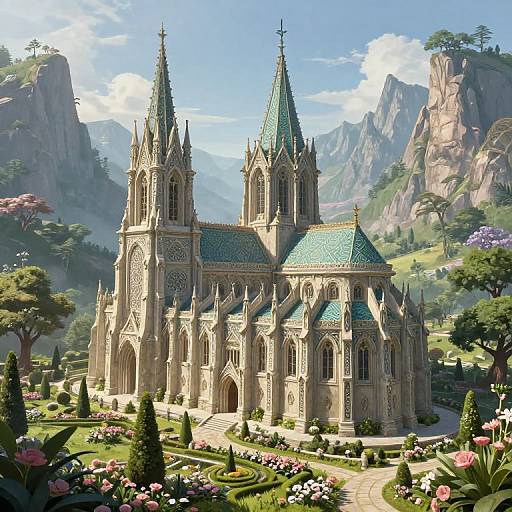 Elven Cathedral in Serene Valley