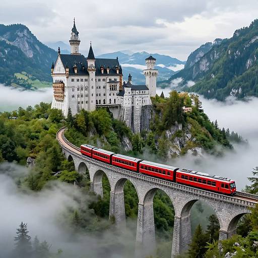 Majestic Castle and Viaduct Train