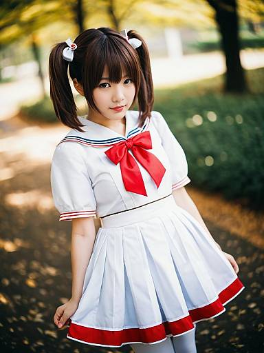Lifestyle costume photo of Doujima nanako. Cosplay clothes