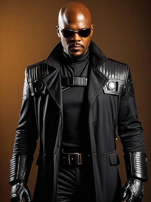 Realistic Nick Fury Cosplay Photo
