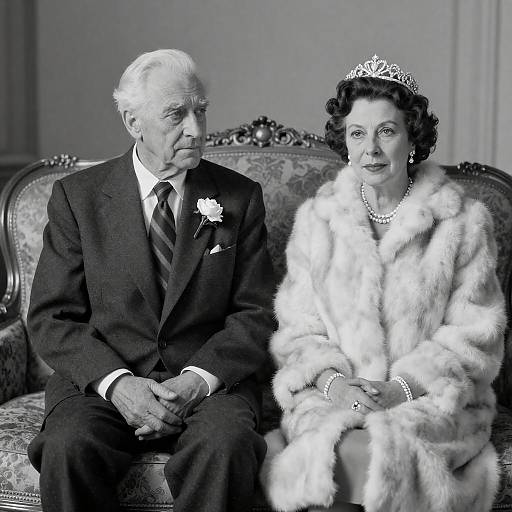 Vintage Black-and-White Elderly Portrait