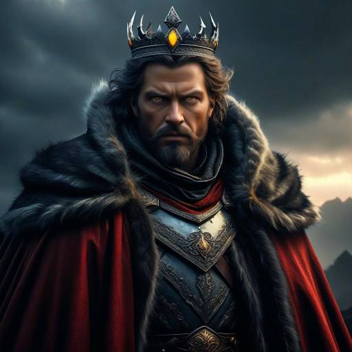 Fierce Medieval Fantasy Warrior King