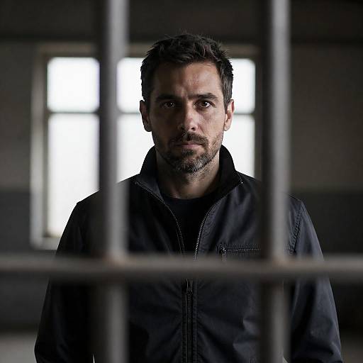 Dramatic Portrait in Industrial Setting