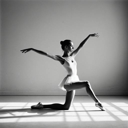 Young Ballerina Stretching Gracefully in Studio