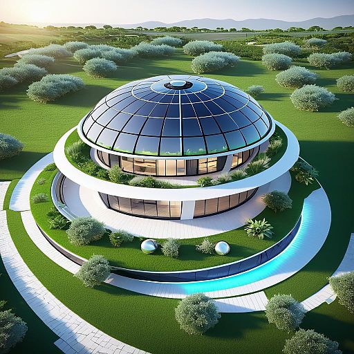 Futuristic Eco-Dome Home Design Concept Futuristic Eco-Dome Home Design Concept