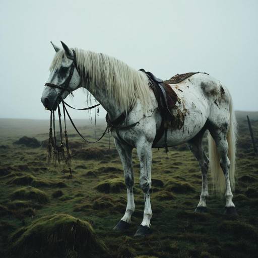 Ethereal Zombie Horse in Misty Moor Ethereal Zombie Horse in Misty Moor