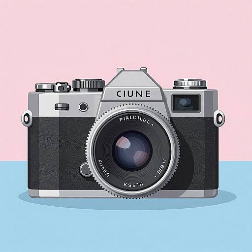 Retro Vintage Camera Illustration