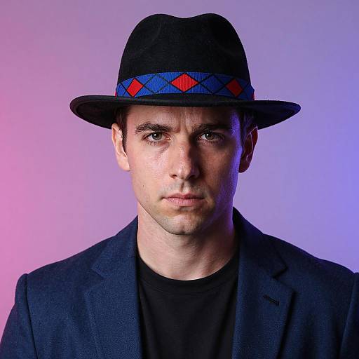 Serious Man in Stylish Attire