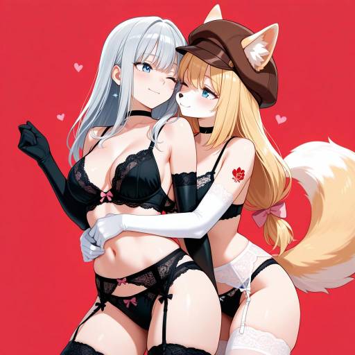 Intimate Cowgirl Shot with Two Girls Intimate Cowgirl Shot with Two Girls